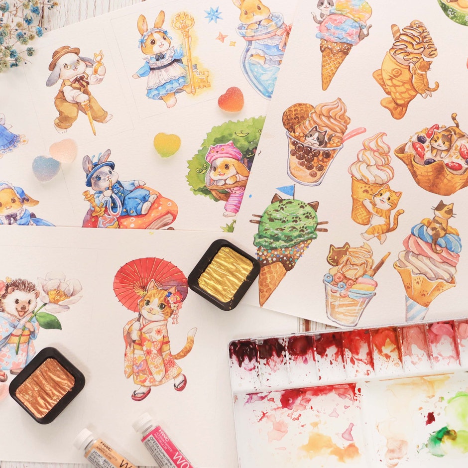 全職插畫家推薦7款繪製精緻水彩插畫愛用好物