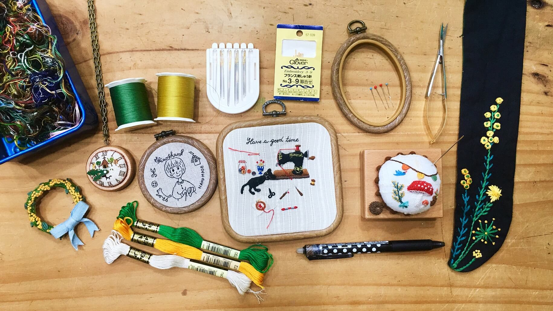 布作家推薦10款愛用的刺繡素材和工具