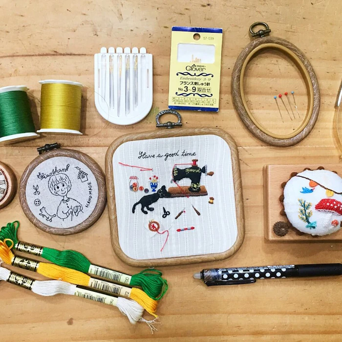 布作家推薦10款愛用的刺繡素材和工具