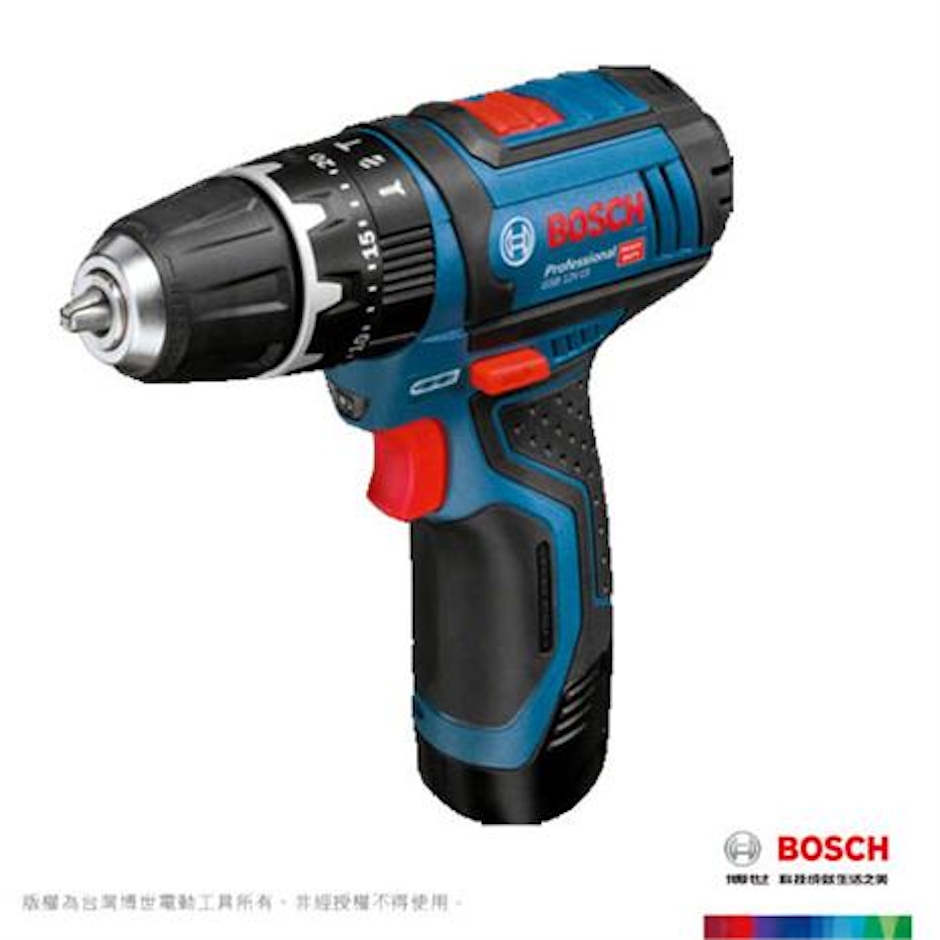 Bosch博世 充電式震動電鑽 GSB 12-2-LI Professional Translation missing: zh-TW.activerecord.decorators.item_part_image/alt