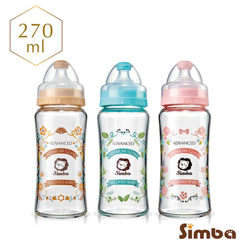Simba小獅王辛巴 蘿蔓晶鑽寬口玻璃奶瓶 Translation missing: zh-TW.activerecord.decorators.item_part_image/alt