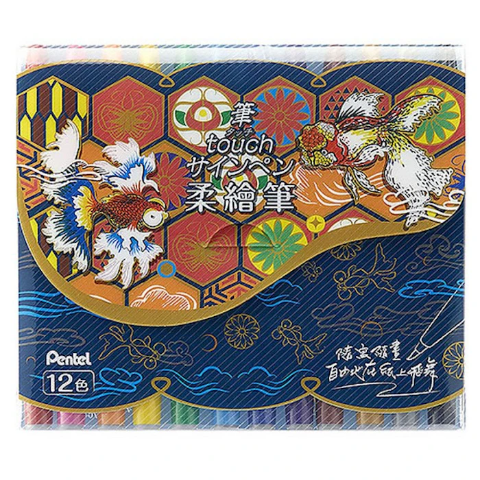 Pentel 筆touch 柔繪筆12色組 Translation missing: zh-TW.activerecord.decorators.item_part_image/alt