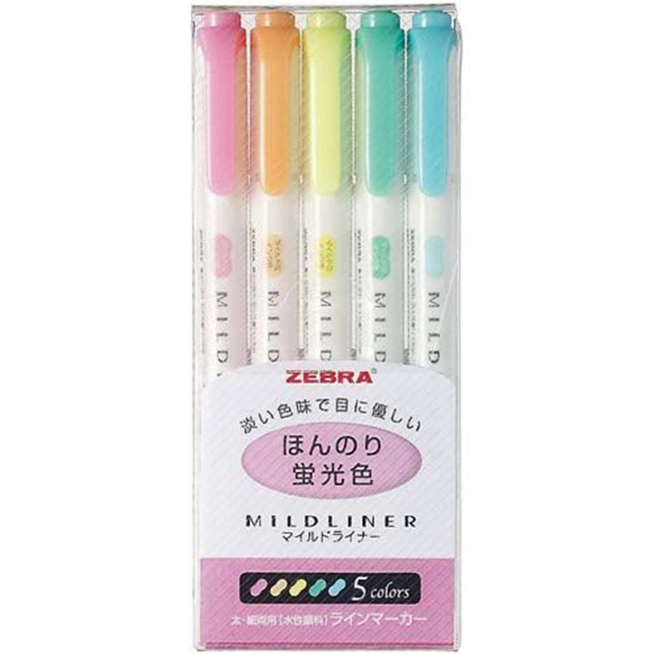 ZEBRA MILDLINER柔色螢光筆 5色組 Translation missing: zh-TW.activerecord.decorators.item_part_image/alt
