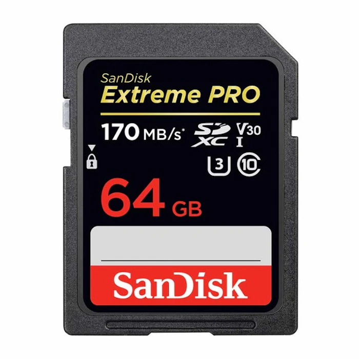 SanDisk Extreme Pro SDXC UHS-I 記憶卡(64GB) Translation missing: zh-TW.activerecord.decorators.item_part_image/alt
