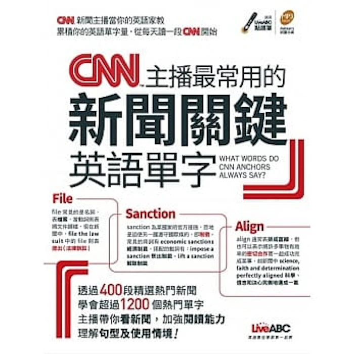 《CNN主播最常用的新聞關鍵英語單字》 Translation missing: zh-TW.activerecord.decorators.item_part_image/alt