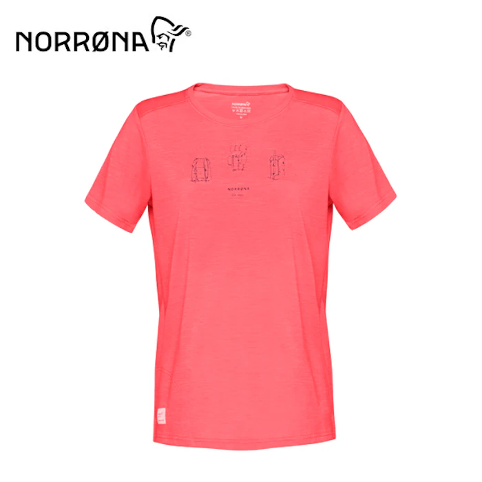 NORRONA svalbard wool 短袖排汗衣 女 寶石紅 Translation missing: zh-TW.activerecord.decorators.item_part_image/alt