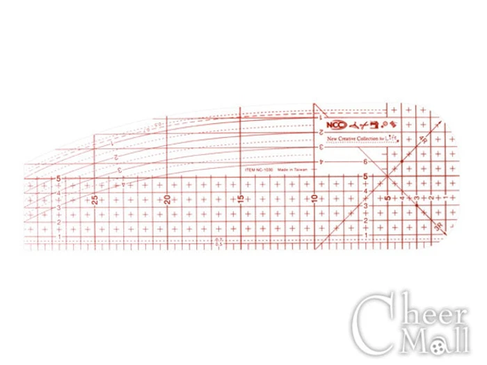 NCC 熨斗用止滑定規尺 10x30 Translation missing: zh-TW.activerecord.decorators.item_part_image/alt