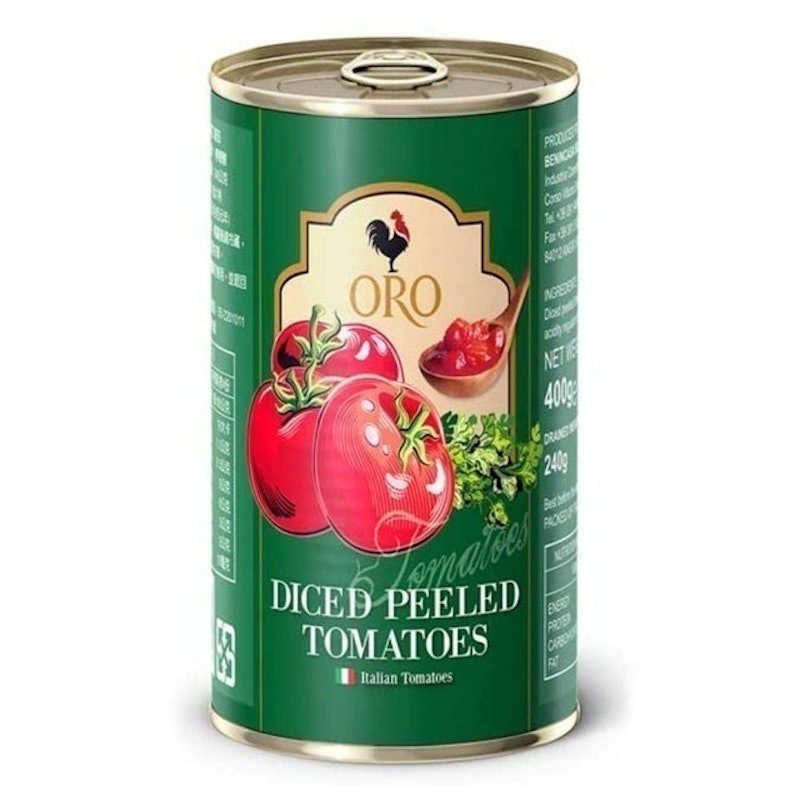 去皮切丁番茄罐頭 1