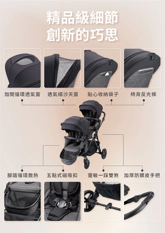 Dlxtour 百變休旅雙人推車 3