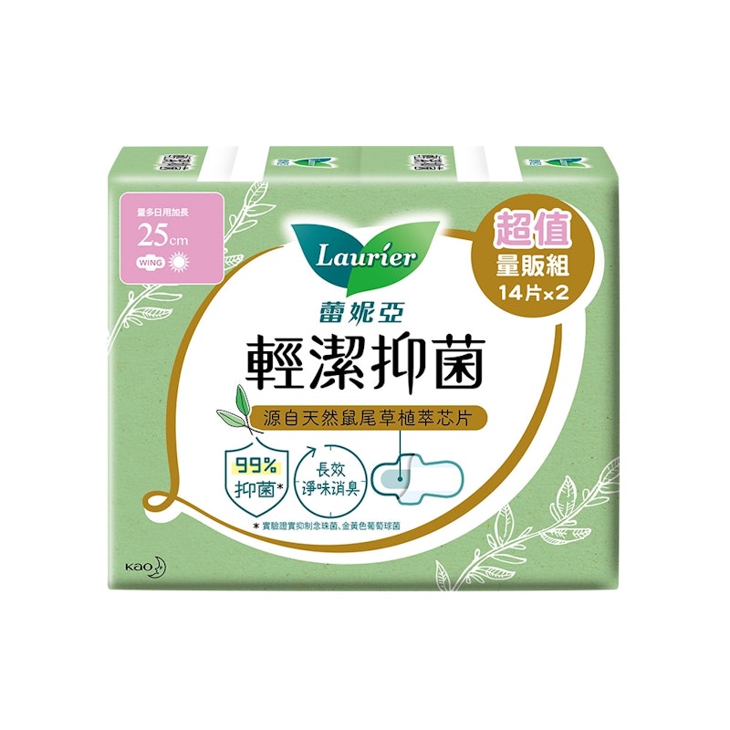 輕潔抑菌薄型量多日用加長型衛生棉 25cm 1