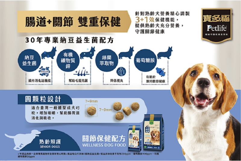 熟齡配方健康犬餐 3