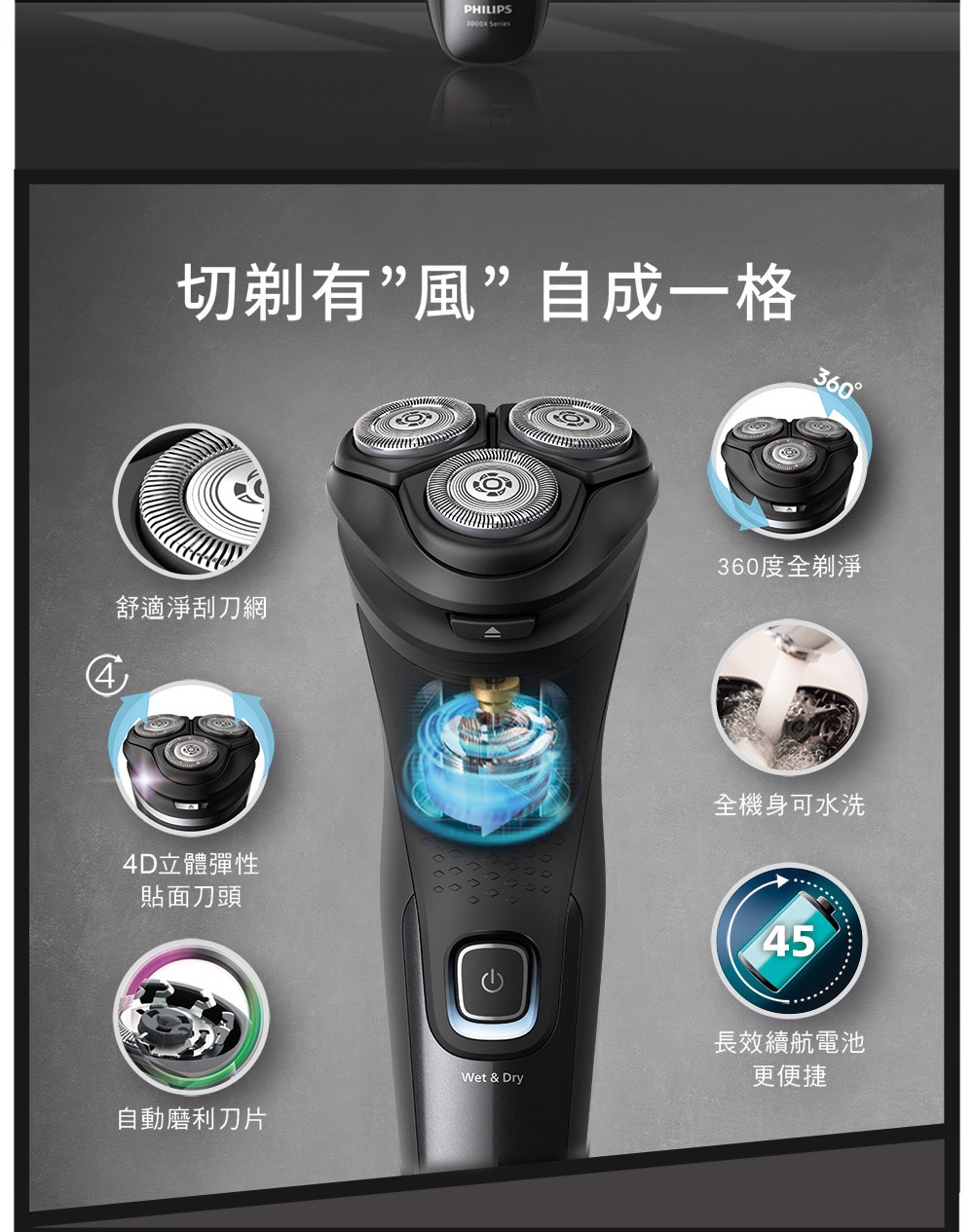 乾濕兩用電鬍刀 2