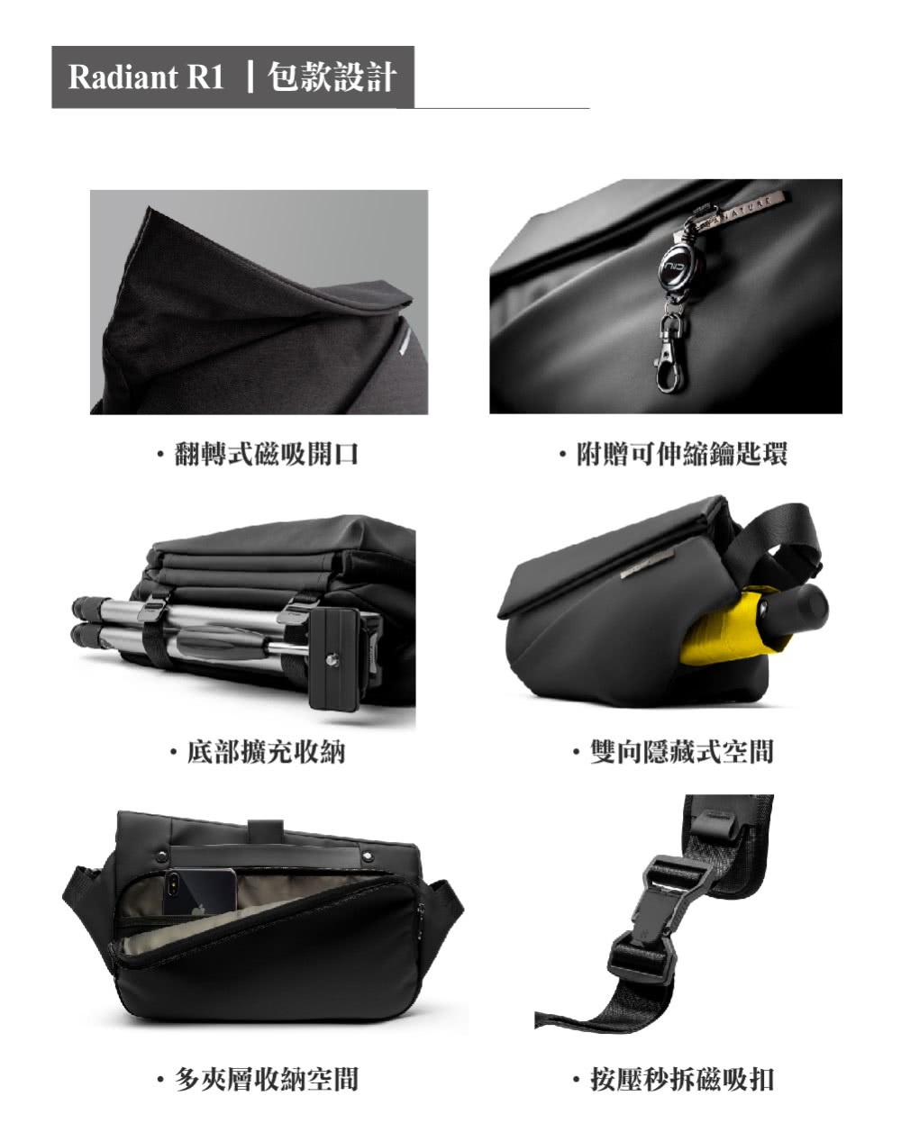 Radiant R1 極速行動單肩包 3