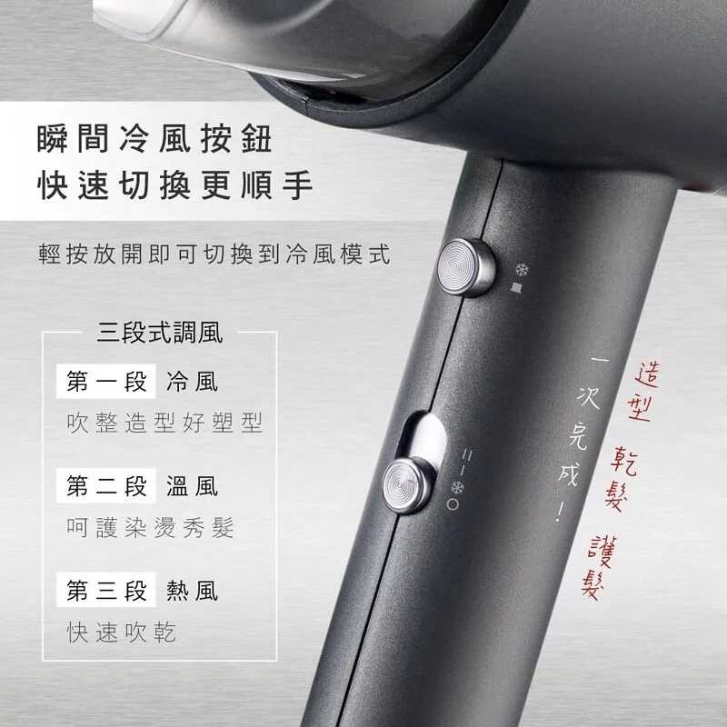 1200W大風量負離子吹風機 3