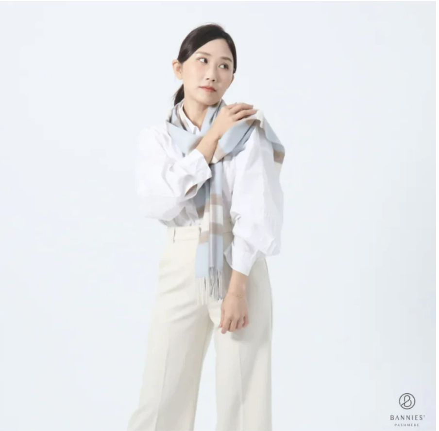 經典格紋喀什米爾圍巾 2