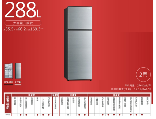 雙門變頻電冰箱 2