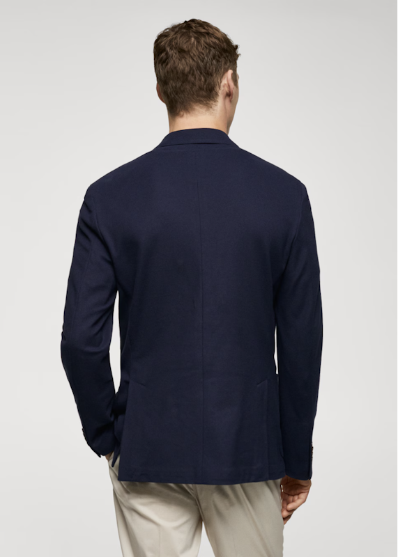structured slim fit cotton blazer結構修身款棉質外套 2
