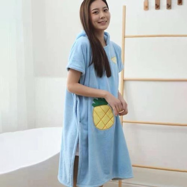 女斗篷式浴袍厚款 1