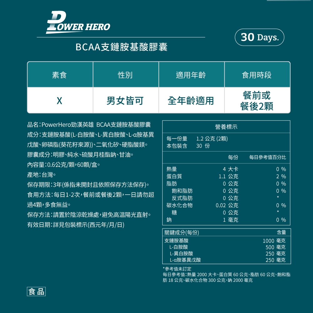 BCAA支鏈胺基酸膠囊 3