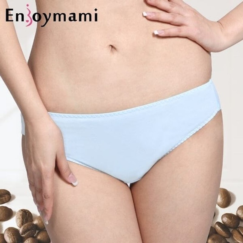 7. ENJOYMAMI 超彈性咖啡紗孕婦內褲 1