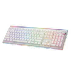 RGB 背光白色無線機械式鍵盤