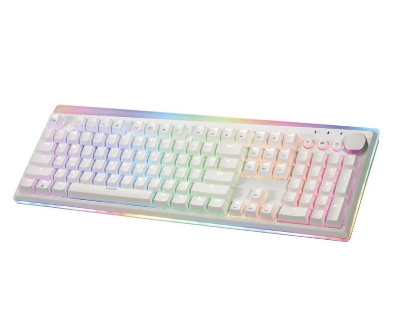 RGB 背光白色無線機械式鍵盤 1