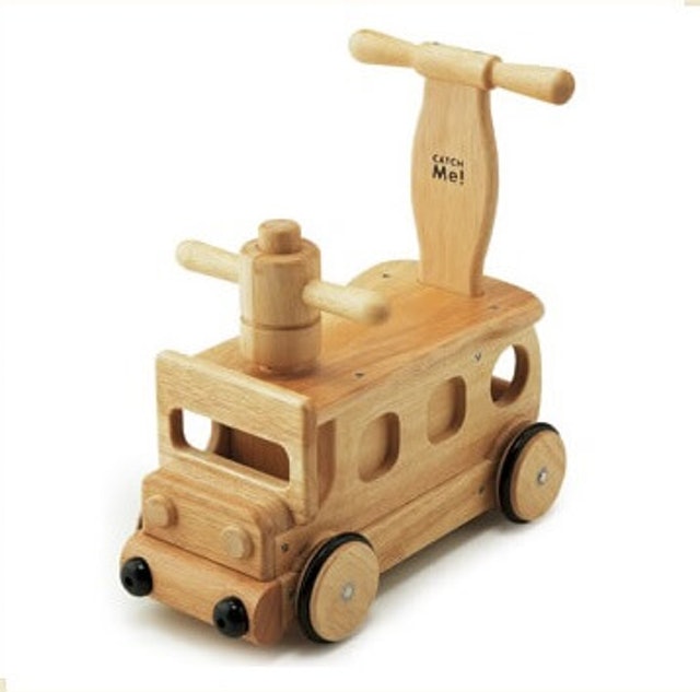 7. 野中製作所 木製火車滑步學步車 1