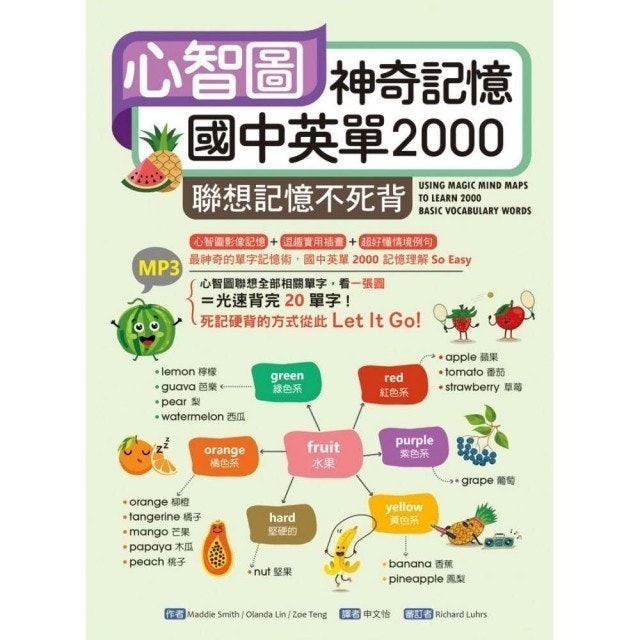 心智圖神奇記憶國中英單2000：聯想記憶不死背 1
