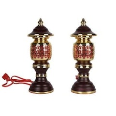 深棕金福祿燈