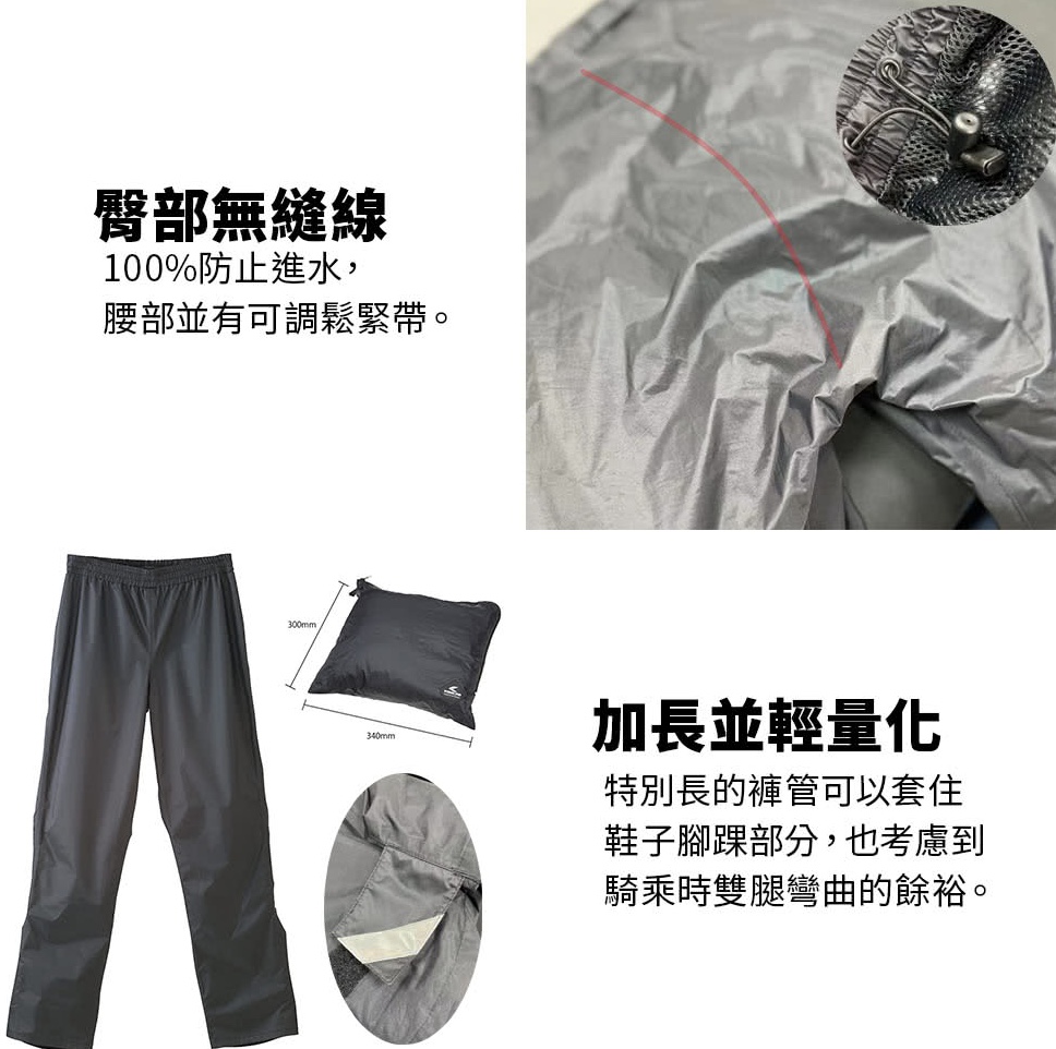 兩件式高透氣雨衣 4