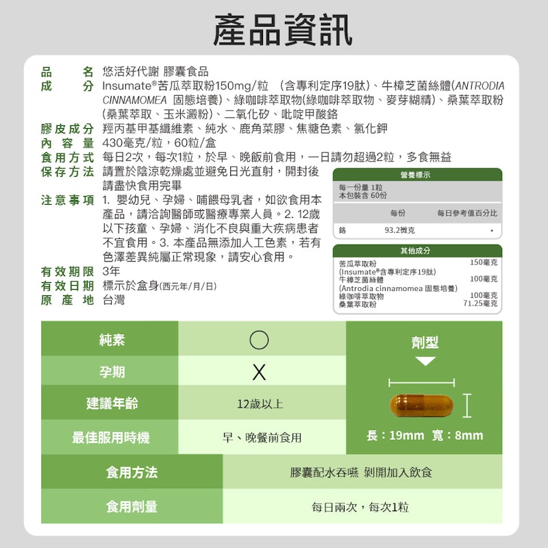 悠活好代謝苦瓜胜肽 3
