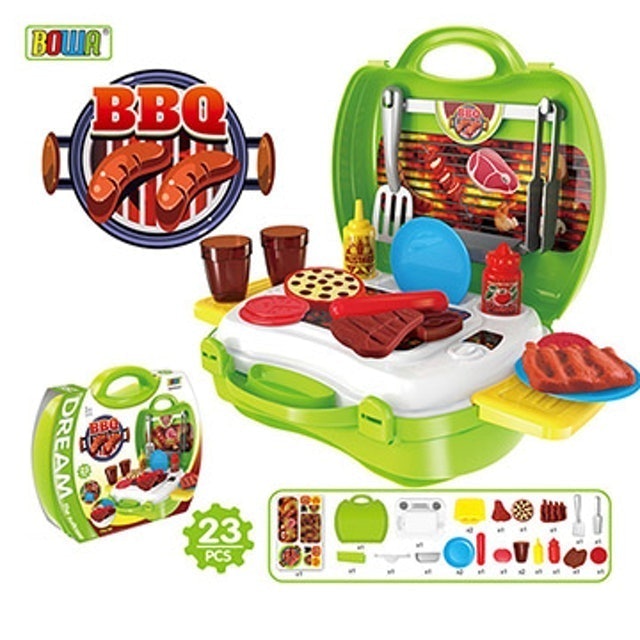 家家酒兒童玩具 手提仿真BBQ烤肉組 1