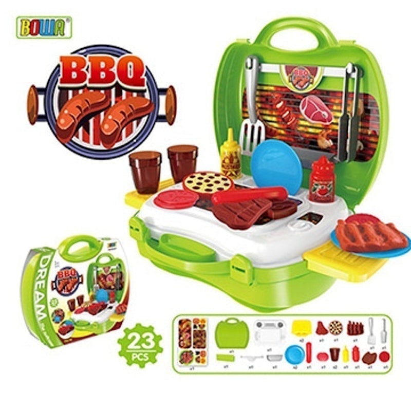 家家酒兒童玩具 手提仿真BBQ烤肉組 1