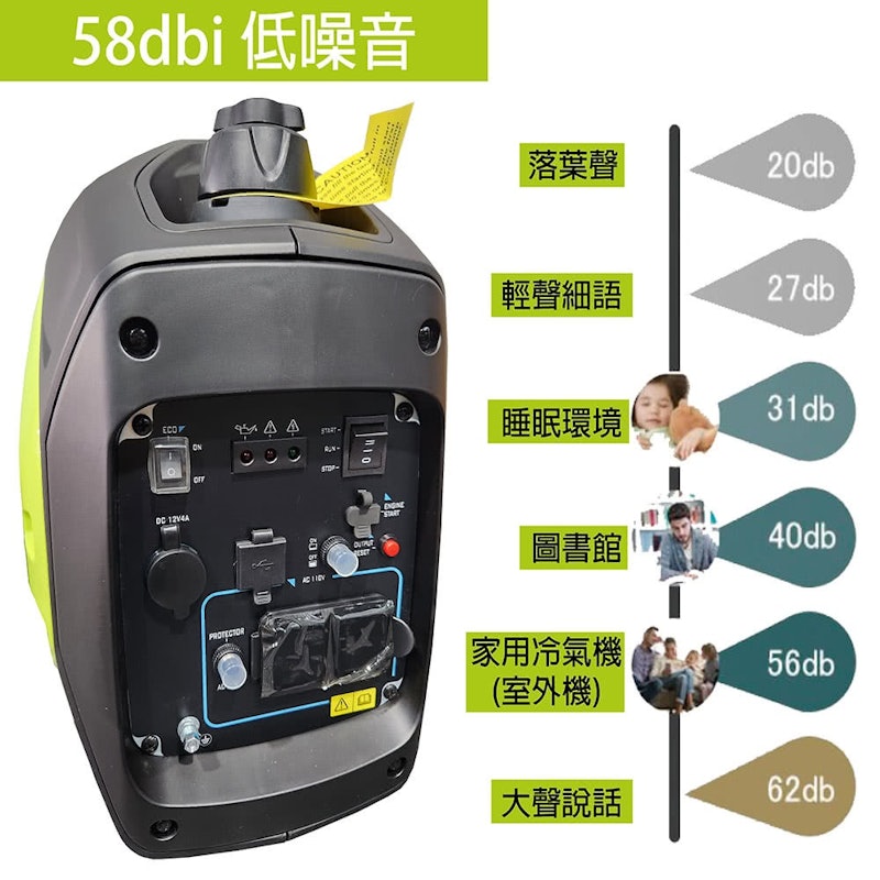 四行程攜帶型靜音發電機 3