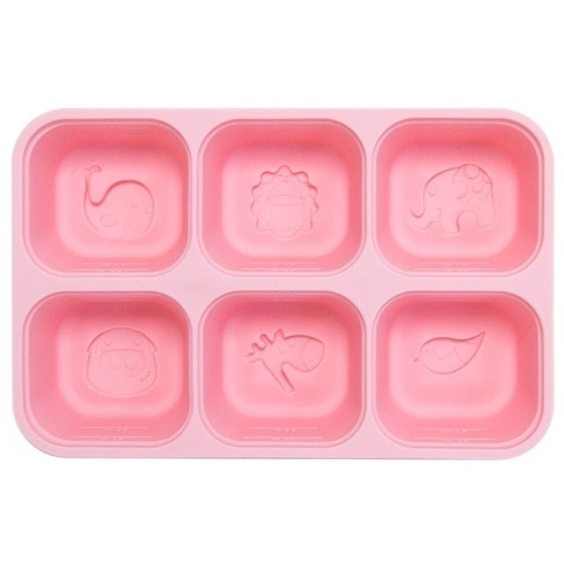 動物樂園造型矽膠副食品分裝保存盒 1