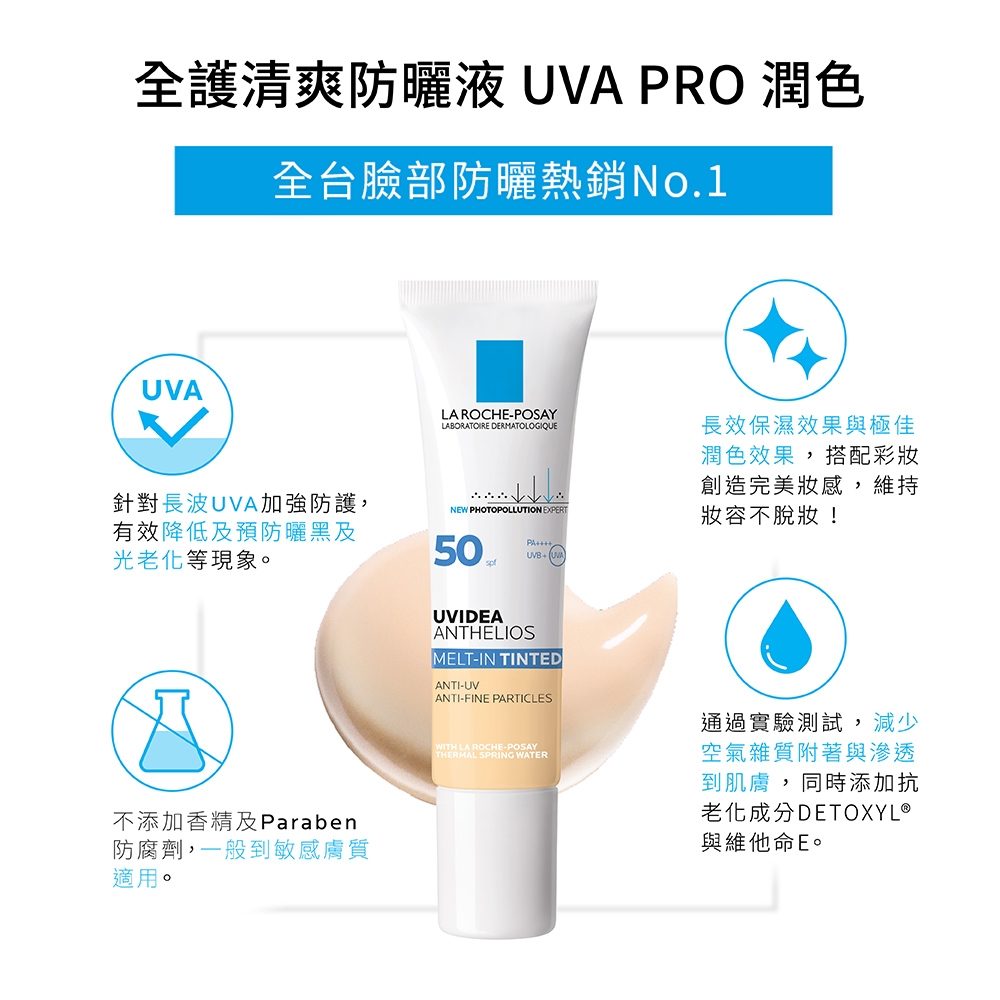 全護清爽防曬液UVA PRO潤色 2