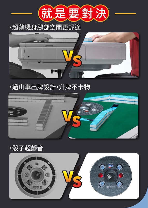 臥虎藏龍折疊款電動麻將桌 3