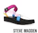STEVE MADDEN HENLEY 交叉魔鬼氈厚底涼鞋 1
