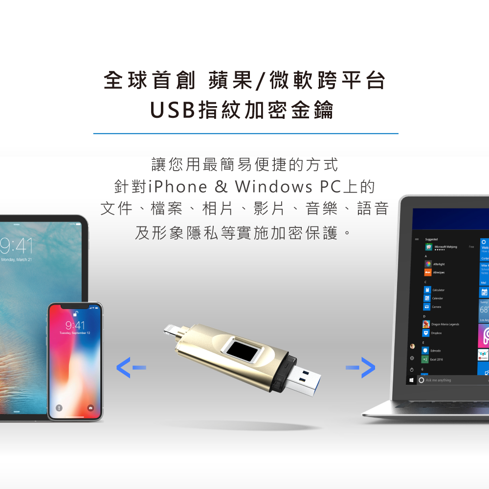 iSecure Master 64G-iPhone備份隨身碟 2