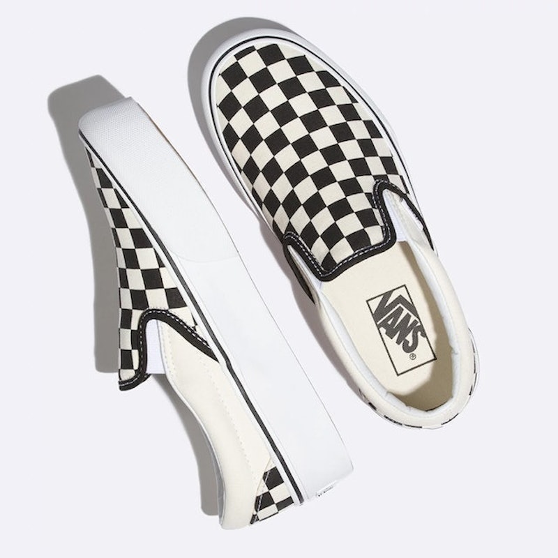 Classic Slip-On Platform 黑白棋盤格滑板鞋 1