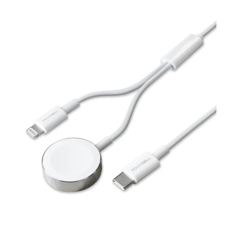 Apple Watch USB-C 磁吸PD快充線 二合一 1