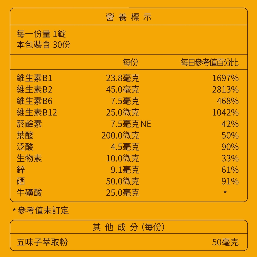 B群緩釋雙層錠 2