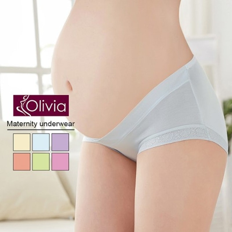 1. Olivia 前交叉V低腰後高孕婦內褲 1