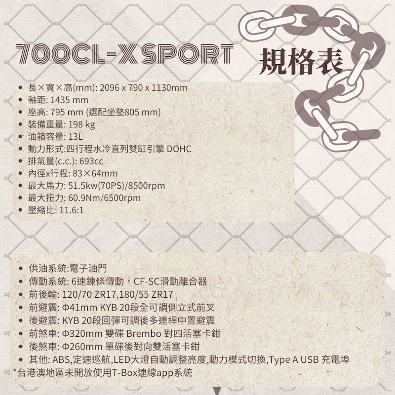 700CL-XSPORT 檔車 2
