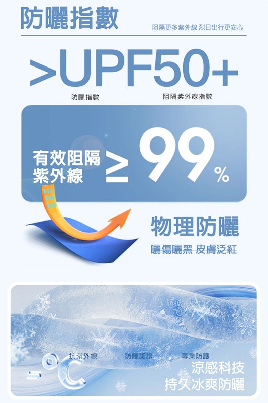 CoolVex 極酷涼防曬冰晶紗凍感衣 2