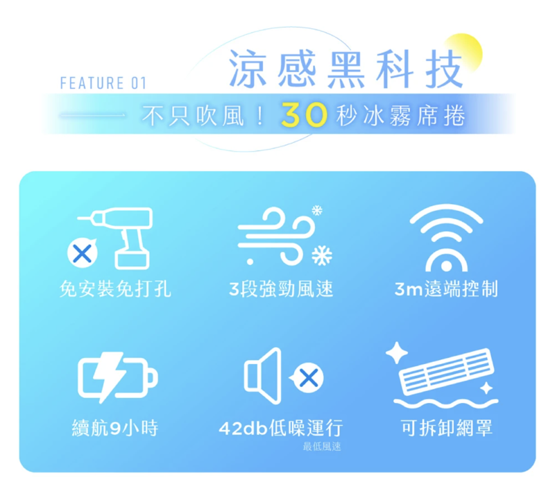 小冰友 冰霧製冷充電風扇 2