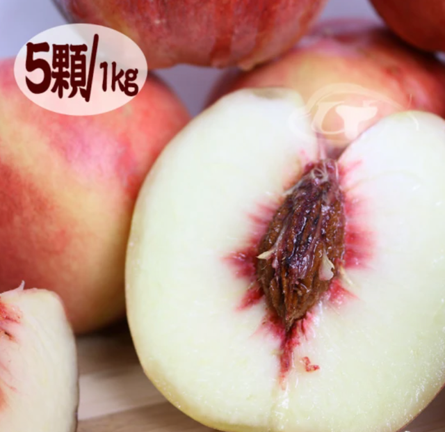 日本山梨縣溫室頂秀級白鳳桃水蜜桃 1