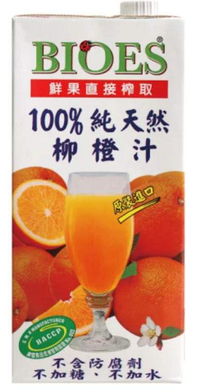 100%純天然柳橙汁原汁 1