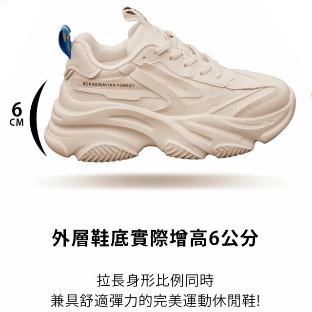 長腿輕量復古休閒老爹鞋 2