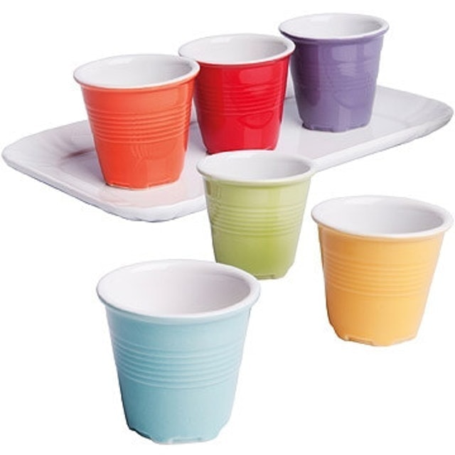 陶製咖啡杯 附托盤 1